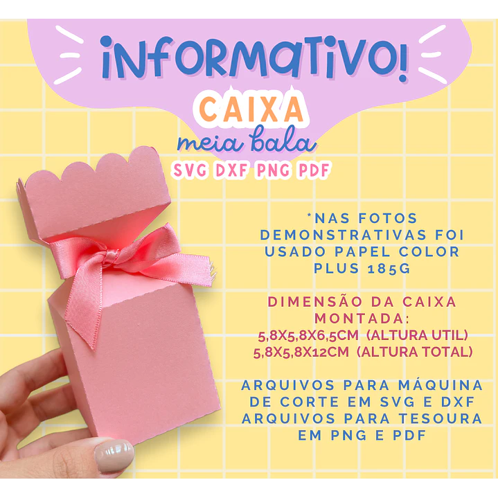 Arquivo de Corte Caixinhas Moldes Limpos para Personalização Pdf 12