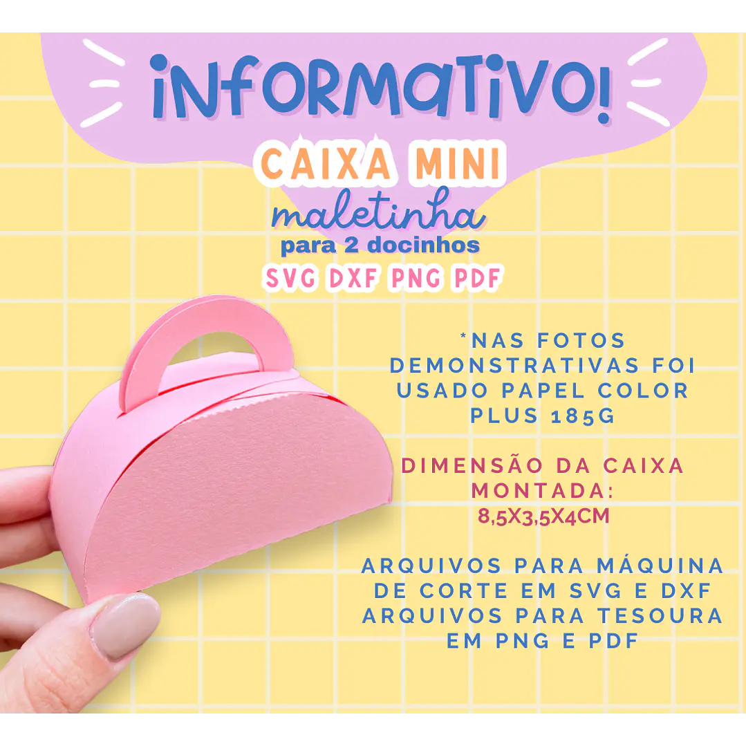 Arquivo de Corte Caixinhas Moldes Limpos para Personalização Pdf 13