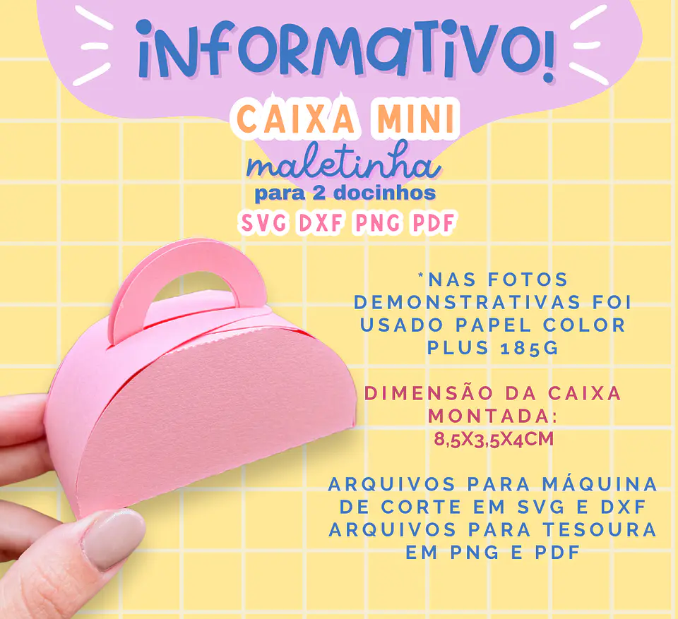 Arquivo de Corte Caixinhas Moldes Limpos para Personalização Pdf 13