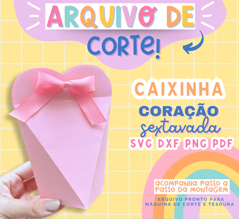 Arquivo de Corte Caixinhas Moldes Limpos para Personalização Pdf 7