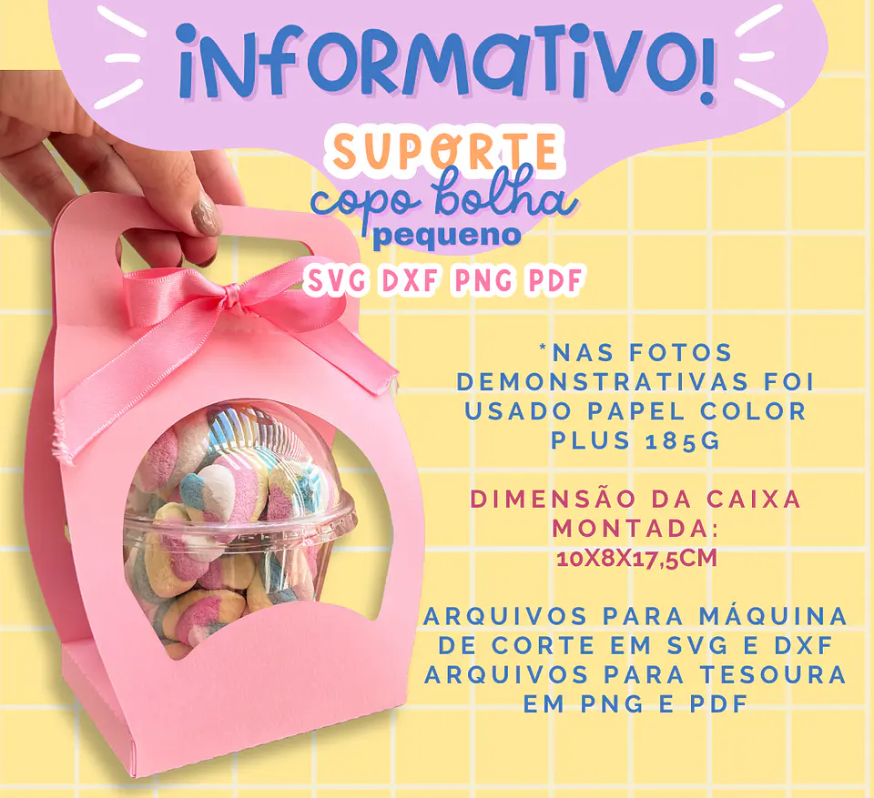 Arquivo de Corte Caixinhas Moldes Limpos para Personalização Pdf 6