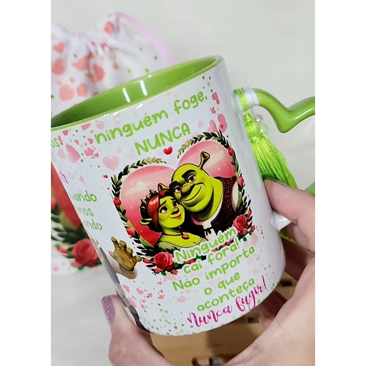 Artes Caneca O que a Gente Vai Prometer Um Para o Outro Shurek e Fiona Arquivos Editável 4