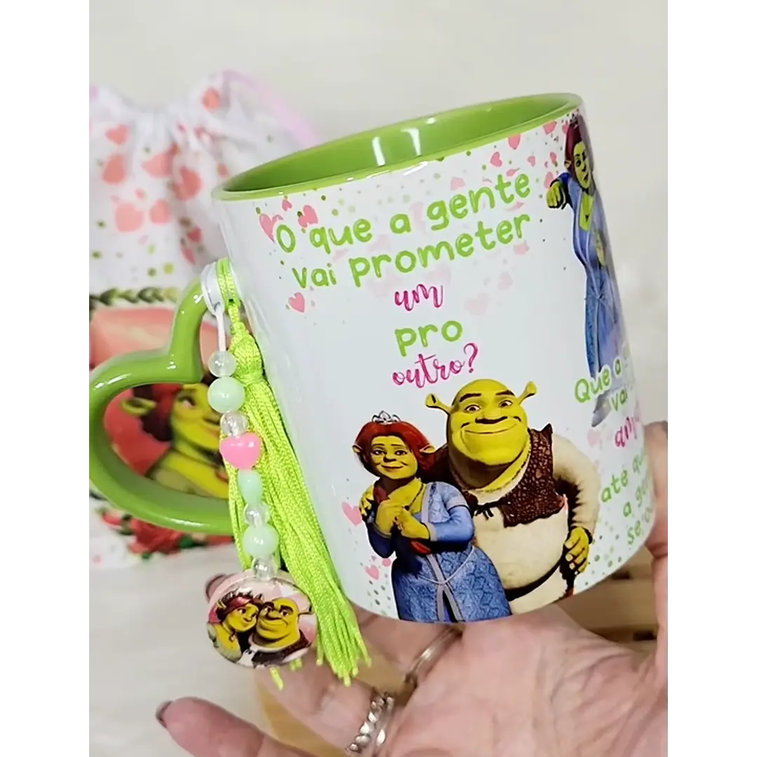 Artes Caneca O que a Gente Vai Prometer Um Para o Outro Shurek e Fiona Arquivos Editável 1