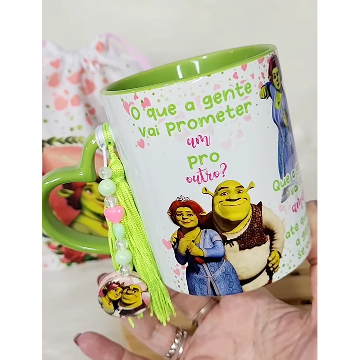 Artes Caneca O que a Gente Vai Prometer Um Para o Outro Shurek e Fiona Arquivos Editável 1