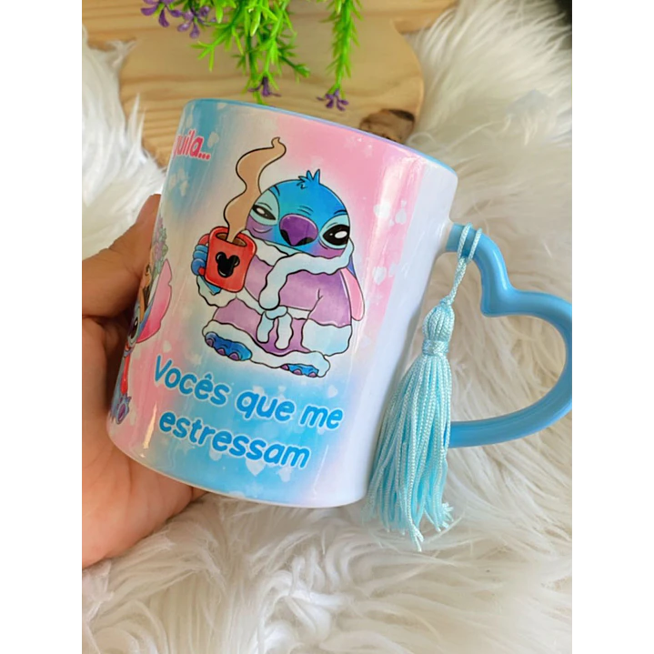 Artes Caneca Eu sou uma pessoa calma, doce vocês que me estressam Stitch Arquivo em Jpg 3
