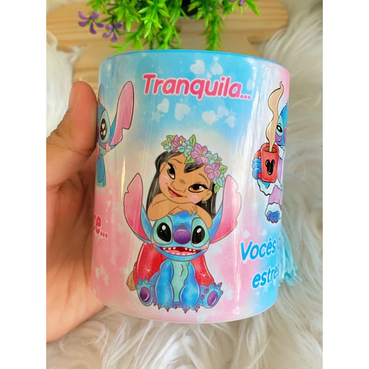 Artes Caneca Eu sou uma pessoa calma, doce vocês que me estressam Stitch Arquivo em Jpg 4