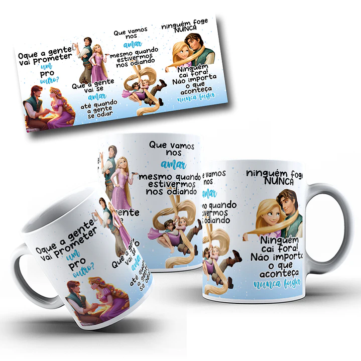 Artes Caneca O que a Gente Vai Prometer Um Para o Outro Rapunzel Arquivos Editável  2