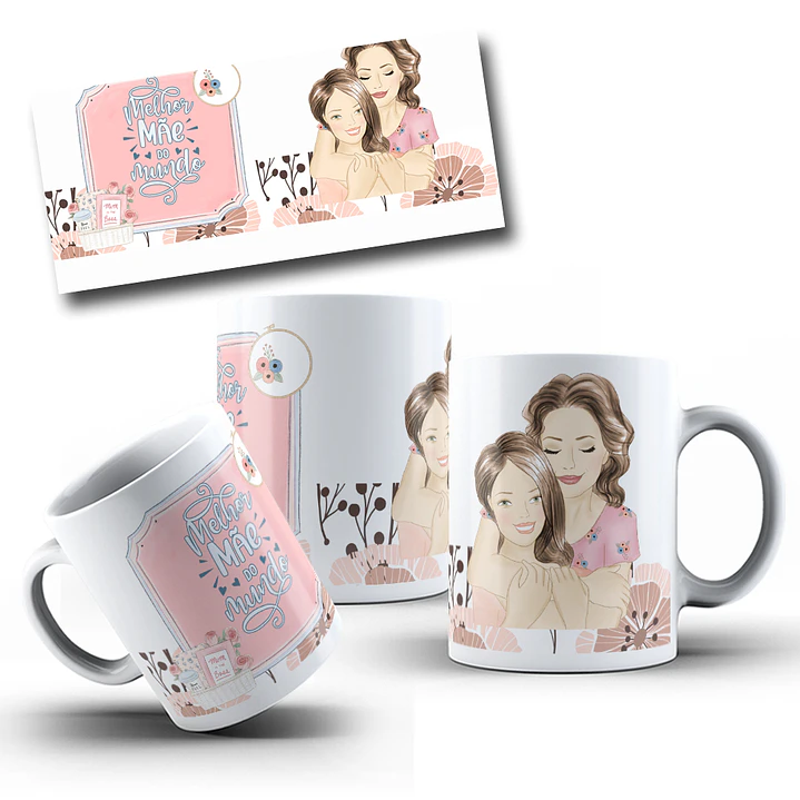 5 Arte para Caneca Dia da Mães Arquivo Editável 3