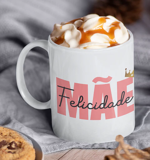 6 Arte para Caneca Dia das Mães Arquivo Editável 