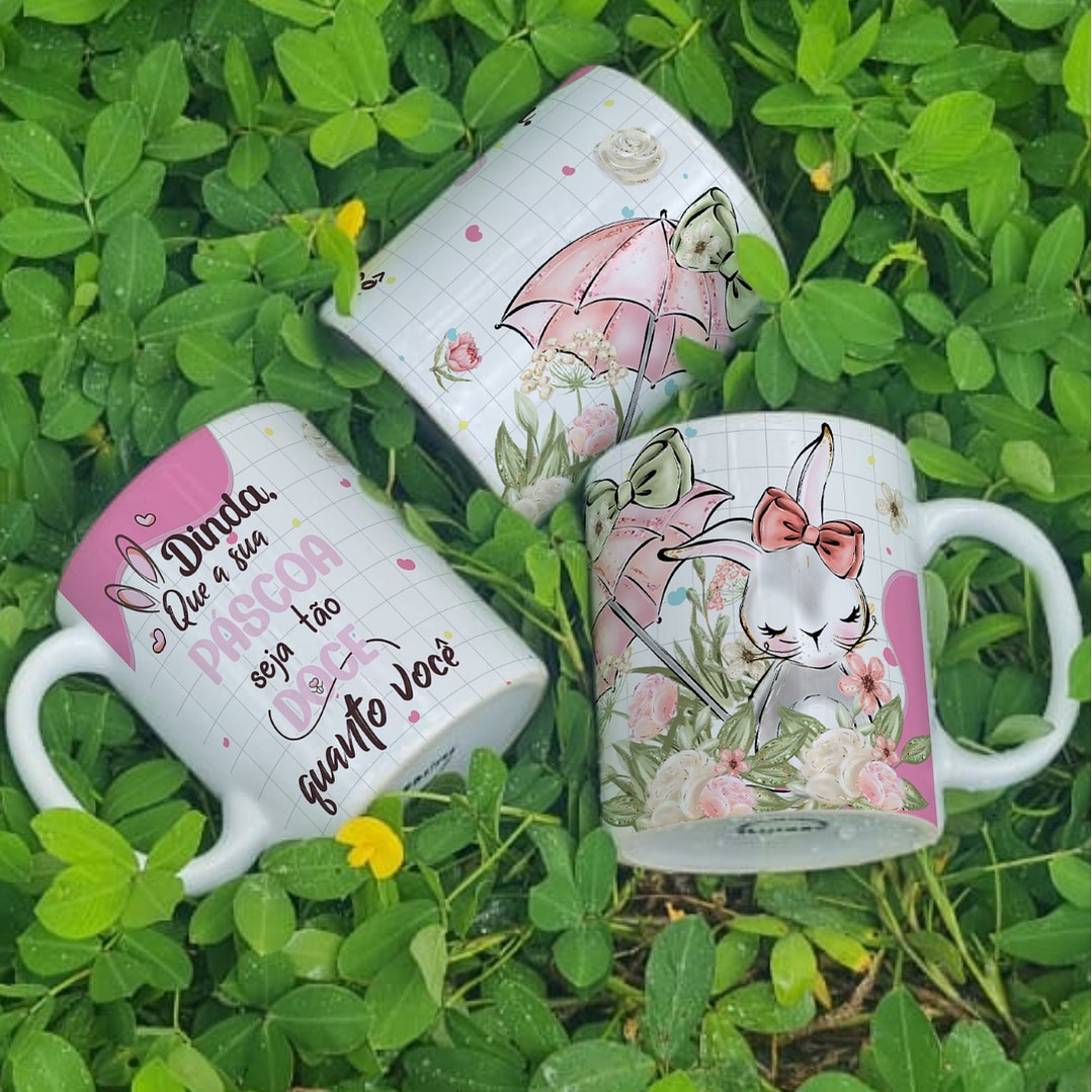 6 Arte para Caneca Páscoa Família Arquivo Editável 3