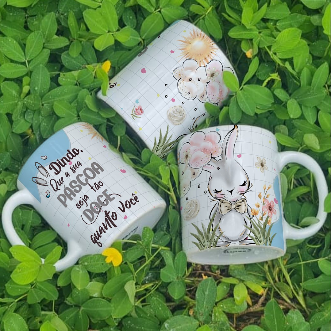 6 Arte para Caneca Páscoa Família Arquivo Editável 4