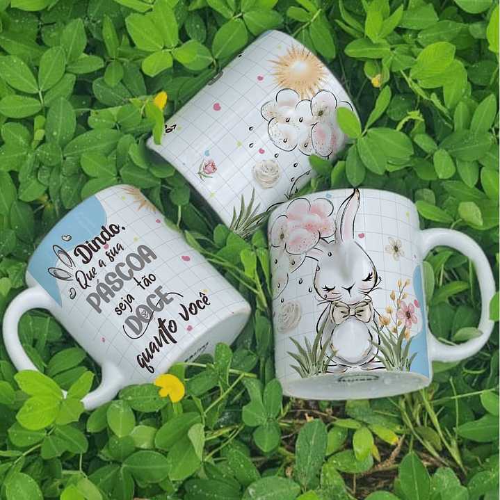 6 Arte para Caneca Páscoa Família Arquivo Editável 4