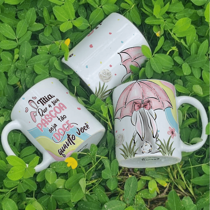 6 Arte para Caneca Páscoa Família Arquivo Editável 5