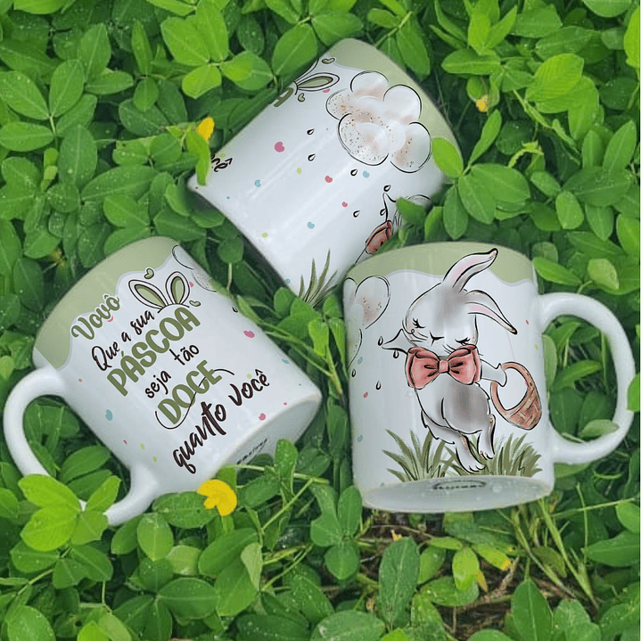 6 Arte para Caneca Páscoa Família Arquivo Editável 6