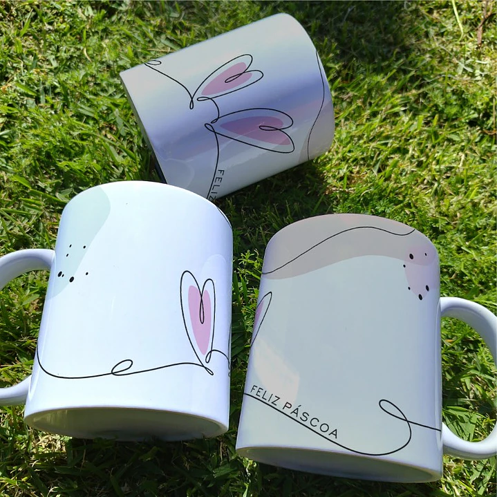 10 Arte para Caneca Páscoa Minimalista Arquivo Editável 2