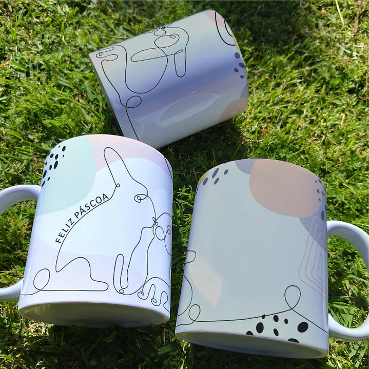 10 Arte para Caneca Páscoa Minimalista Arquivo Editável 6