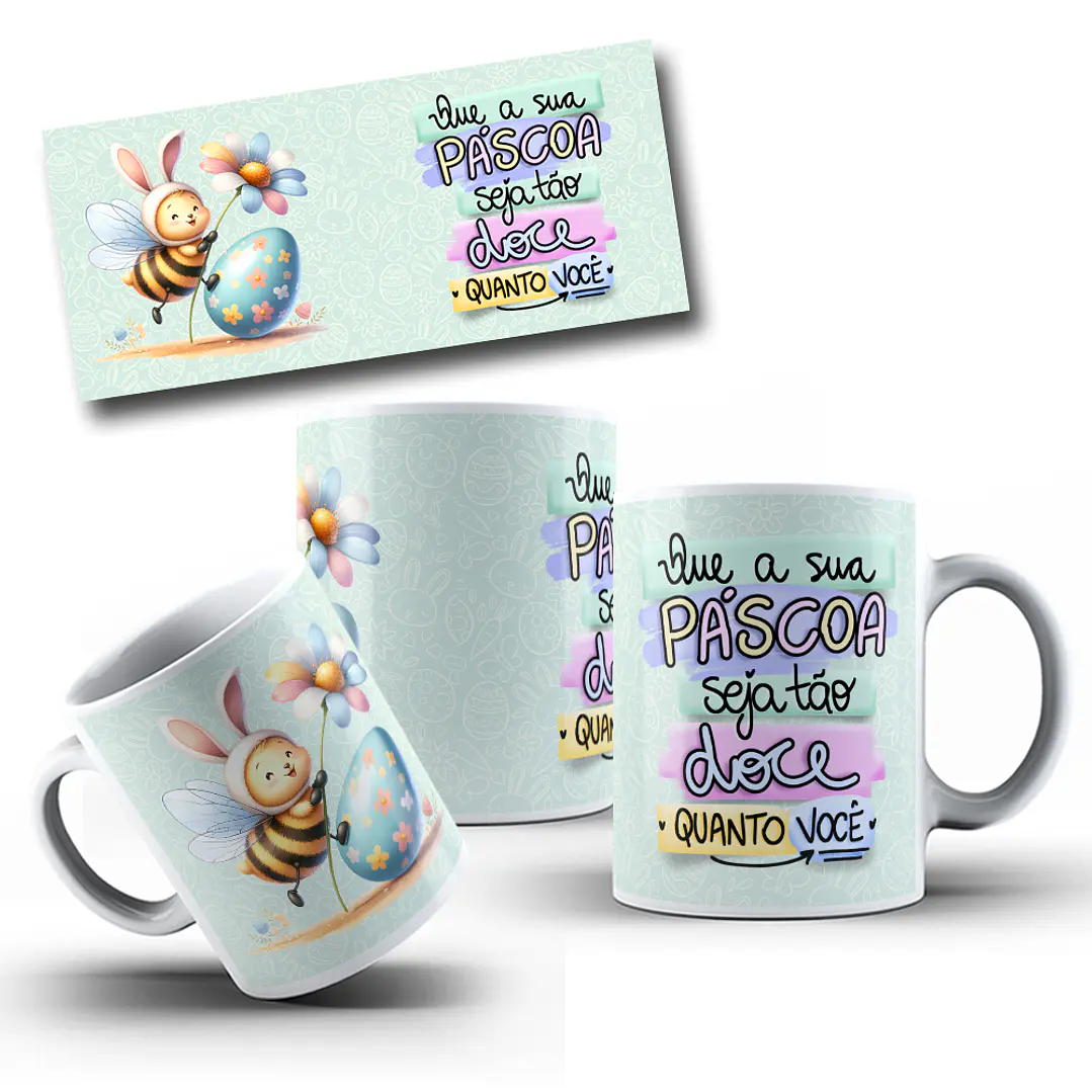 21 Arte para Caneca Páscoa Arquivo em Jpg 5