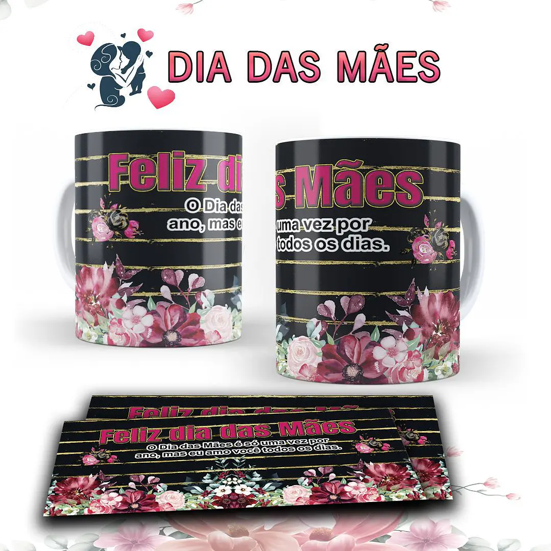 15 Arte para Caneca Dia das Mães Arquivo Editável  5