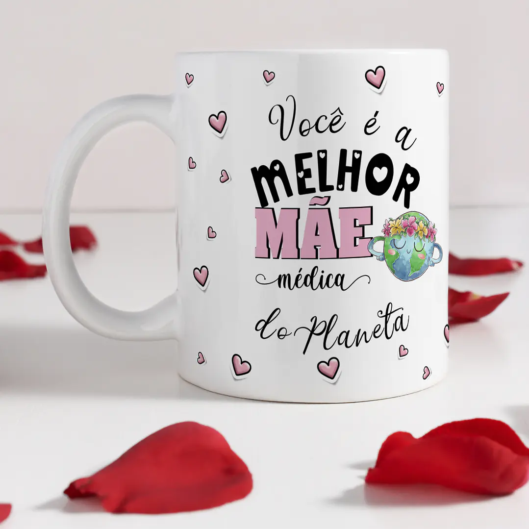 21 Arte para Caneca Dia das Mães Profissões Arquivo Editável 10