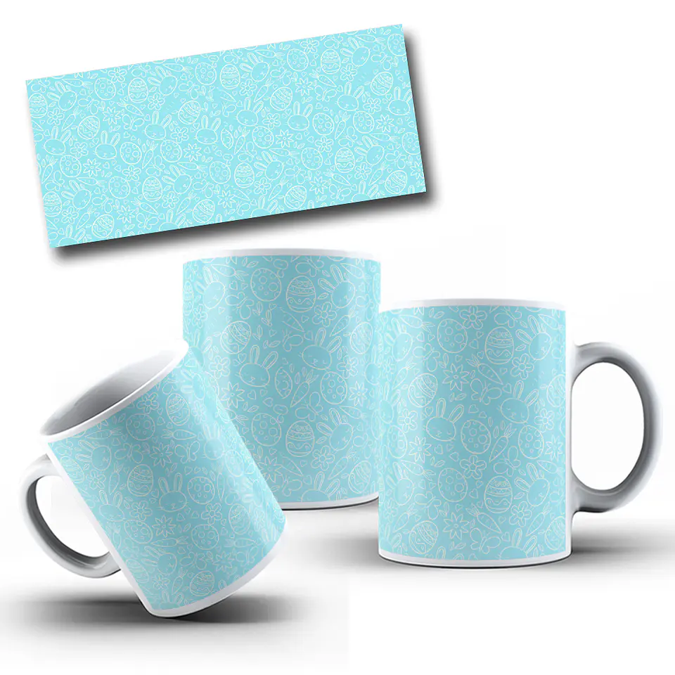 22 Arte para Fundos para Caneca Páscoa Arquivo em Jpg  1