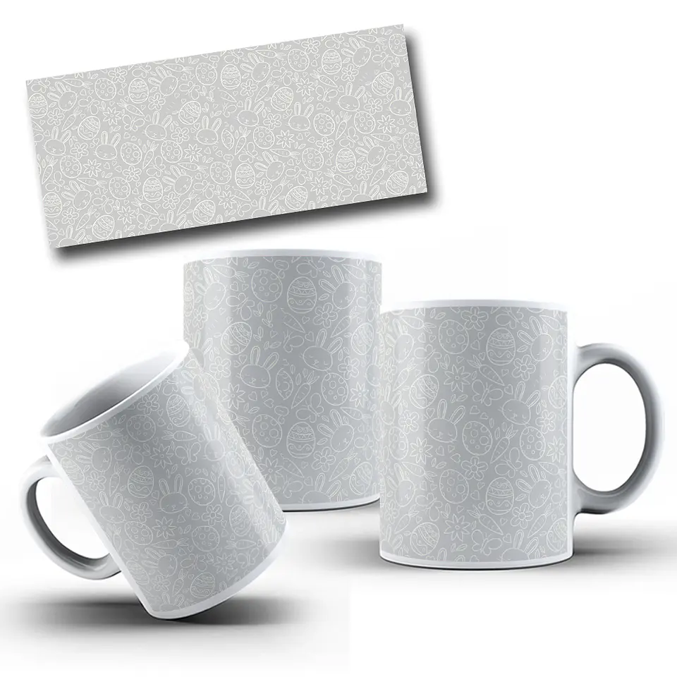 22 Arte para Fundos para Caneca Páscoa Arquivo em Jpg  9
