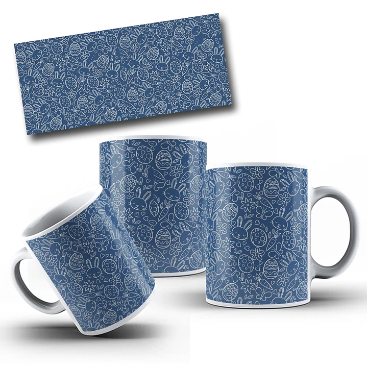 22 Arte para Fundos para Caneca Páscoa Arquivo em Jpg  12