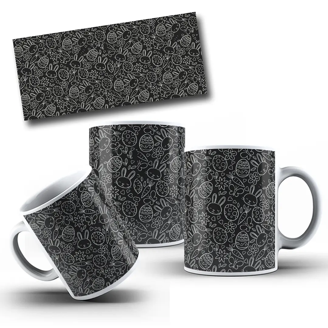 22 Arte para Fundos para Caneca Páscoa Arquivo em Jpg  18