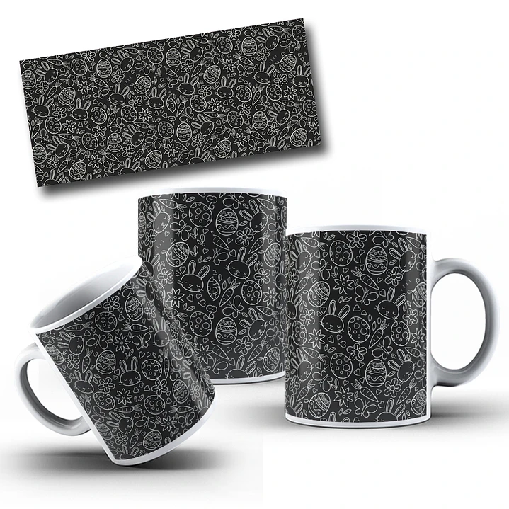 22 Arte para Fundos para Caneca Páscoa Arquivo em Jpg  18