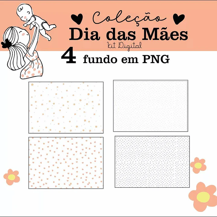 25 Arte para Caneca Dia das Mães Arquivo em Png 5