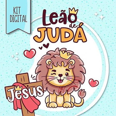 Kit Digital Leão de Judá em Png