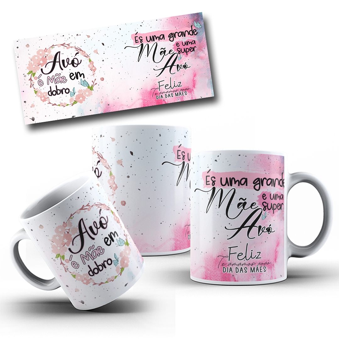 30 Arte para Caneca Ee Azulejo Dia das Mães Arquivo Editável 7
