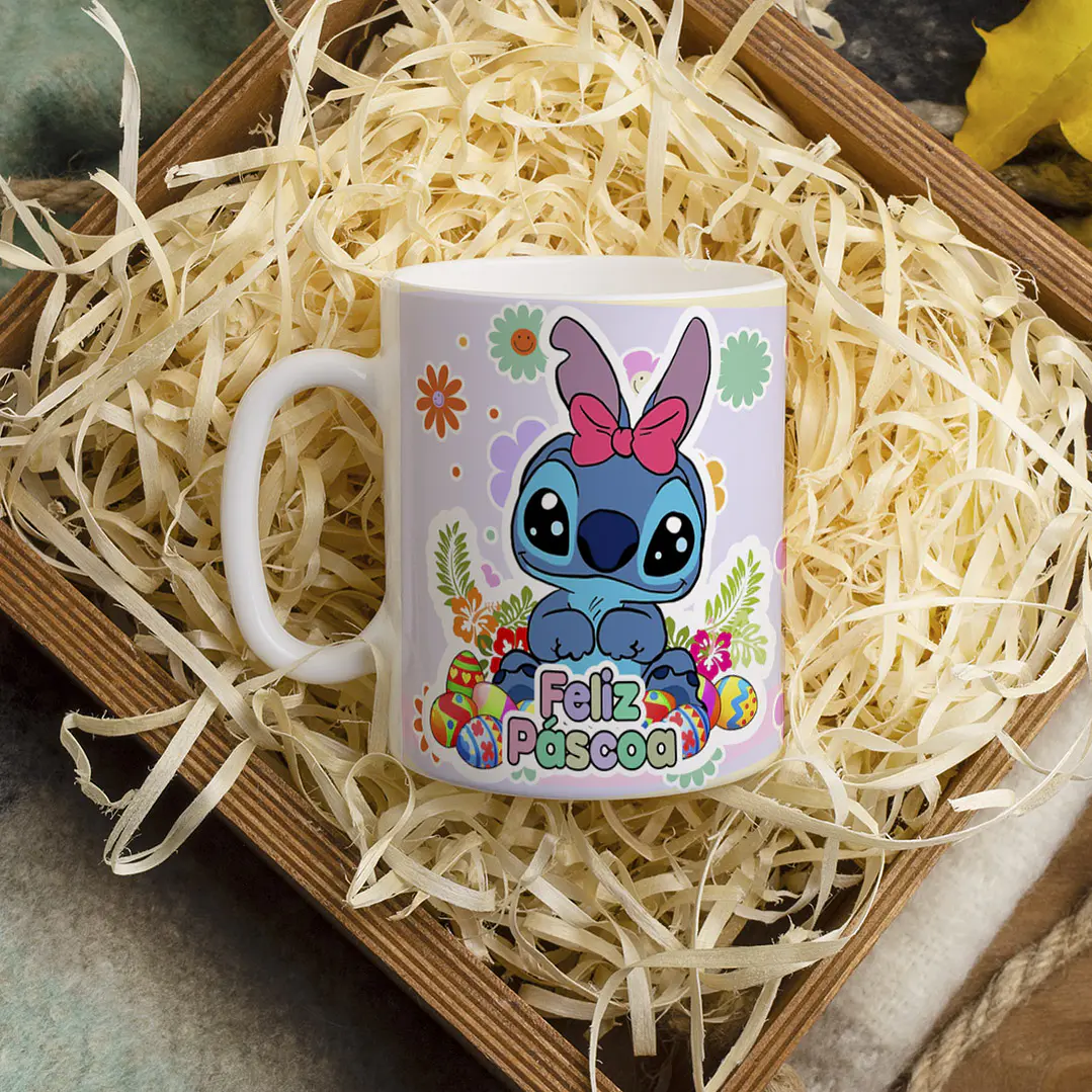 7 Arte para Caneca Páscoa Stitch Arquivo Editável 6