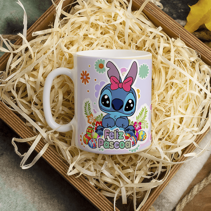 7 Arte para Caneca Páscoa Stitch Arquivo Editável 6