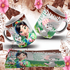 13 Arte para Caneca Páscoa Princesas da Disney Arquivo Editável 