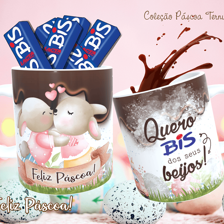 30 Arte para Caneca e Almofada Páscoa Cute Arquivo Editável 13