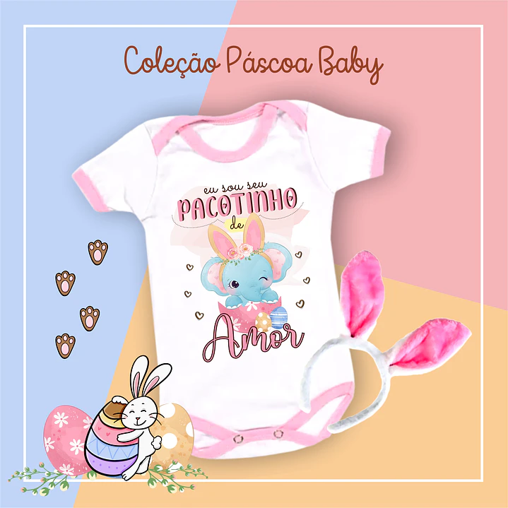 36 Arte para Caneca Almofada e Body Páscoa Baby Arquivo Editável  7