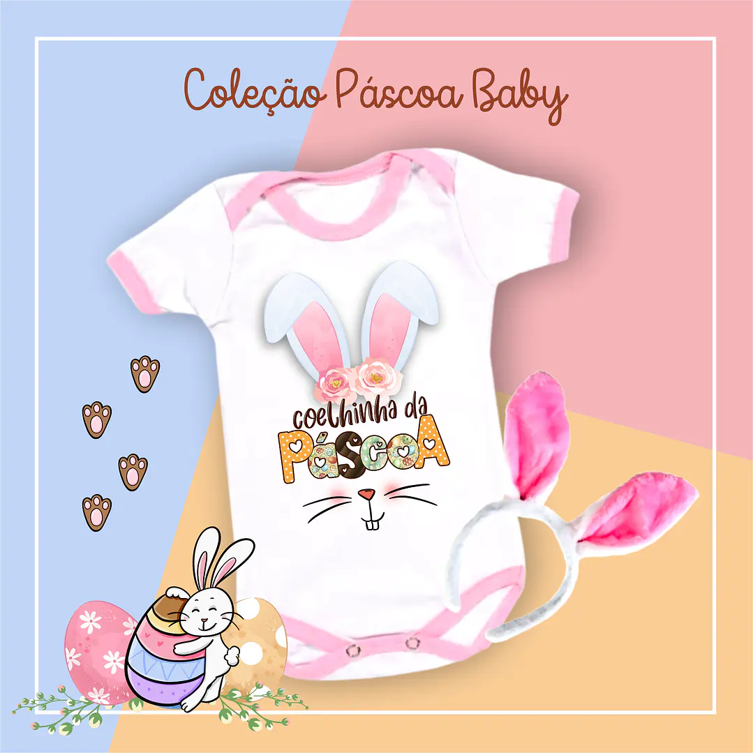 36 Arte para Caneca Almofada e Body Páscoa Baby Arquivo Editável  9