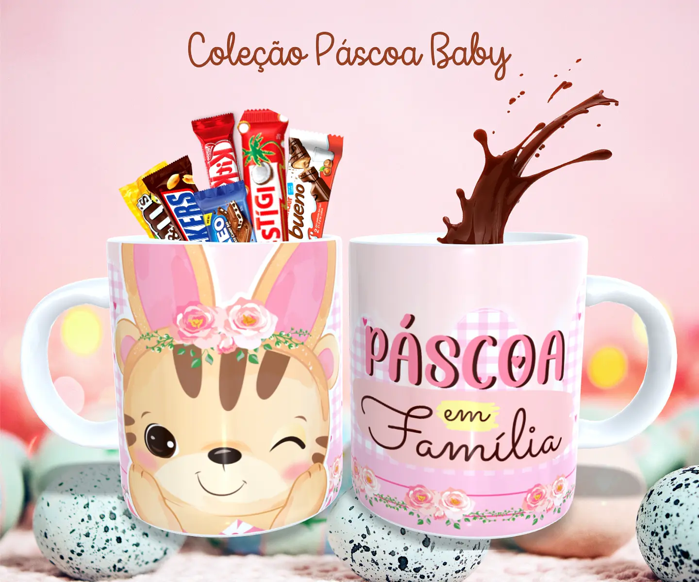 36 Arte para Caneca Almofada e Body Páscoa Baby Arquivo Editável  11