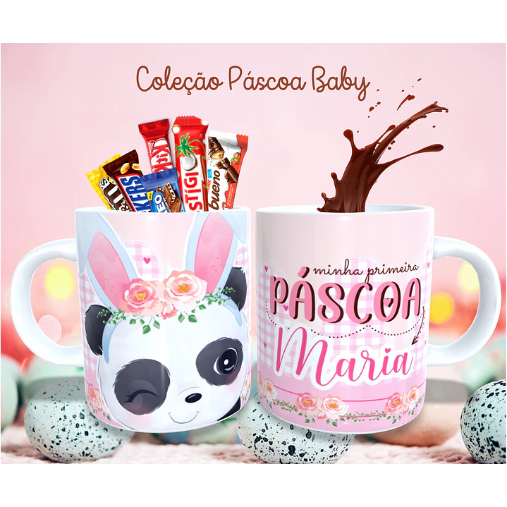 36 Arte para Caneca Almofada e Body Páscoa Baby Arquivo Editável  15