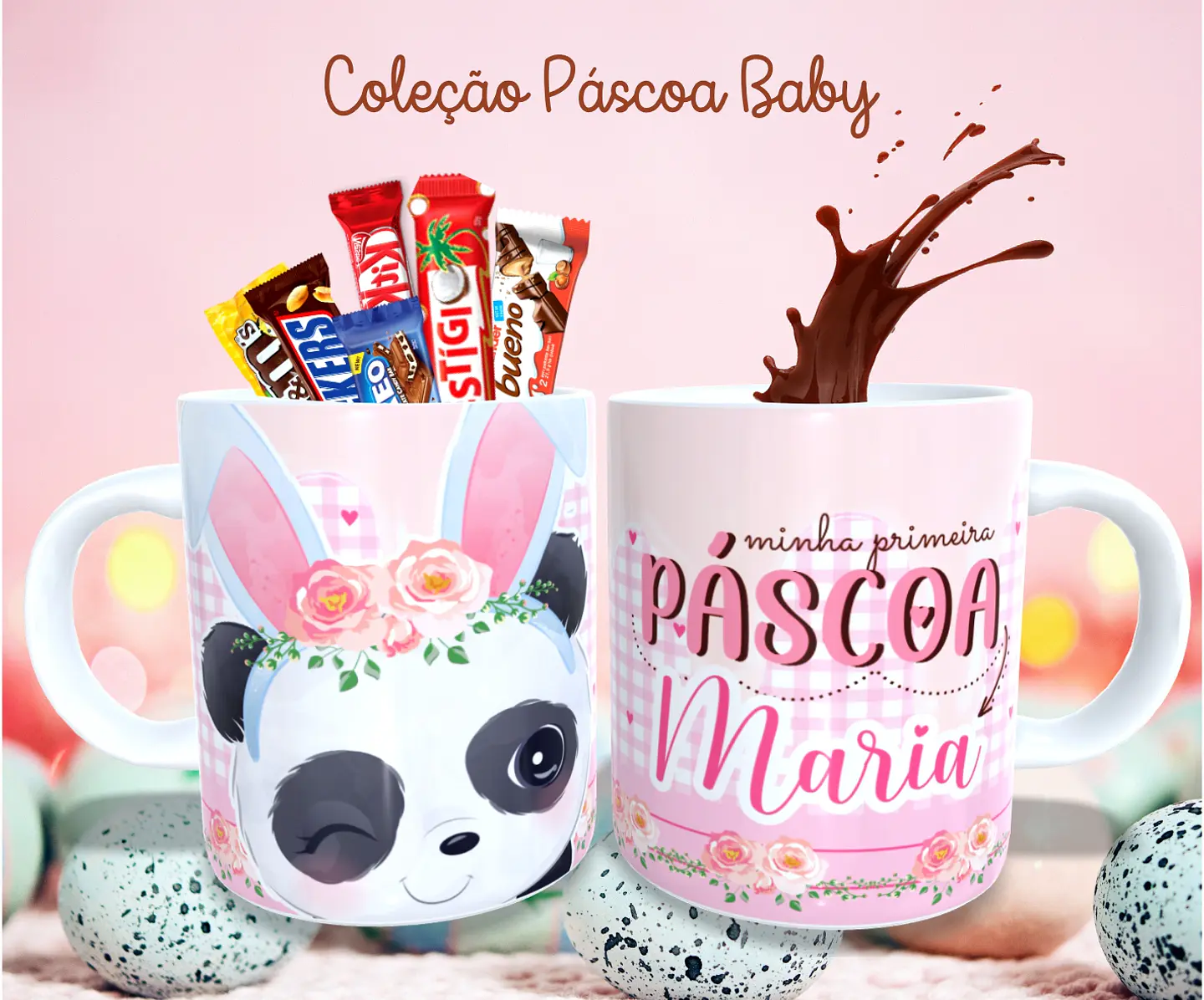 36 Arte para Caneca Almofada e Body Páscoa Baby Arquivo Editável  15