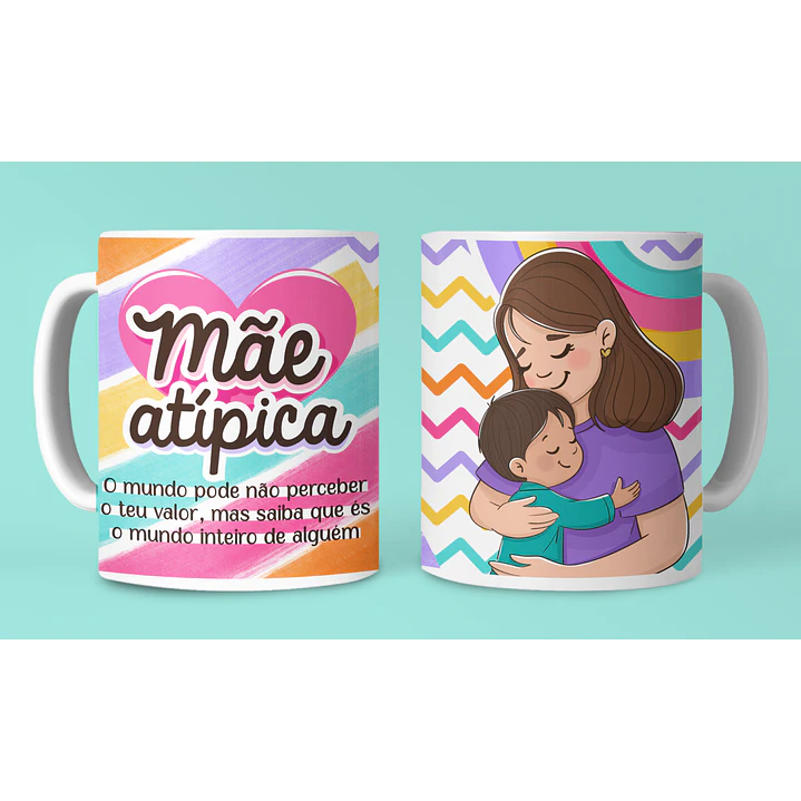 7 Artes para Caneca Dia das Mães Arquivo em Jpg 1