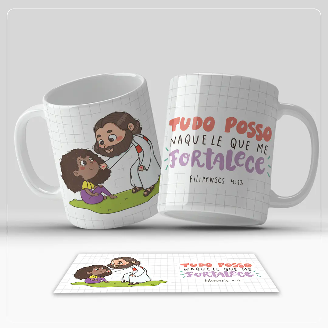 6 Artes para Caneca Jesus Frases Arquivo em Jpg 1