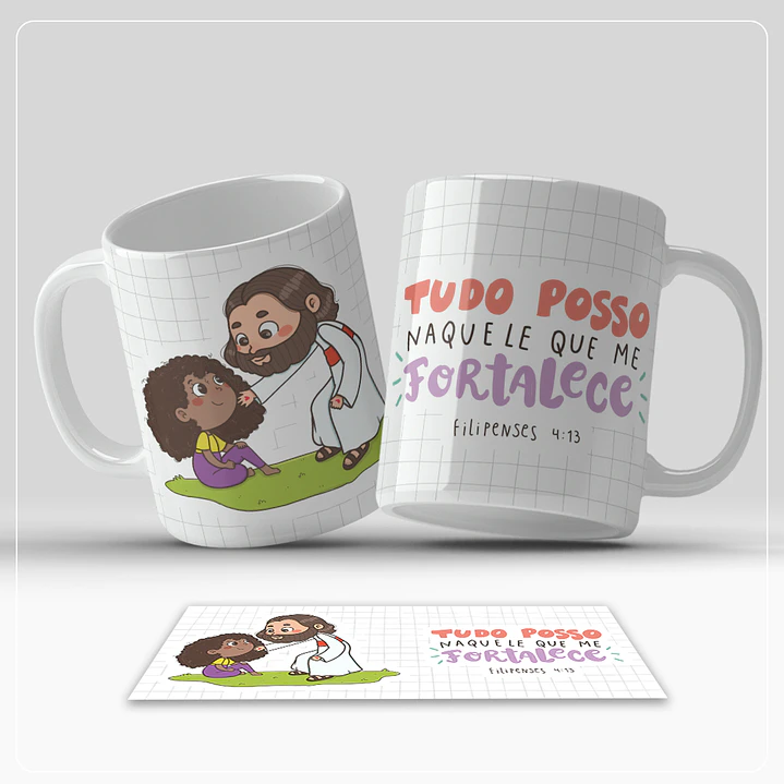 6 Artes para Caneca Jesus Frases Arquivo em Jpg 1