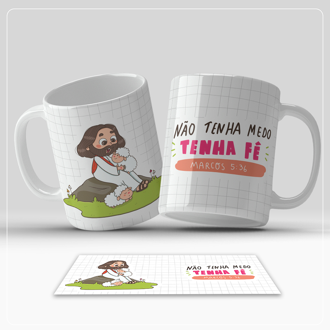6 Artes para Caneca Jesus Frases Arquivo em Jpg 3