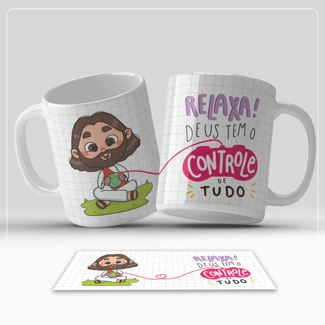 6 Artes para Caneca Jesus Frases Arquivo em Jpg 4