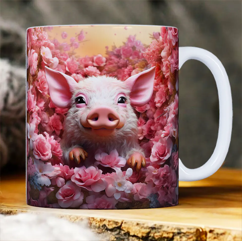 30 Artes para Caneca Animais 3d Arquivo em Jpg 12