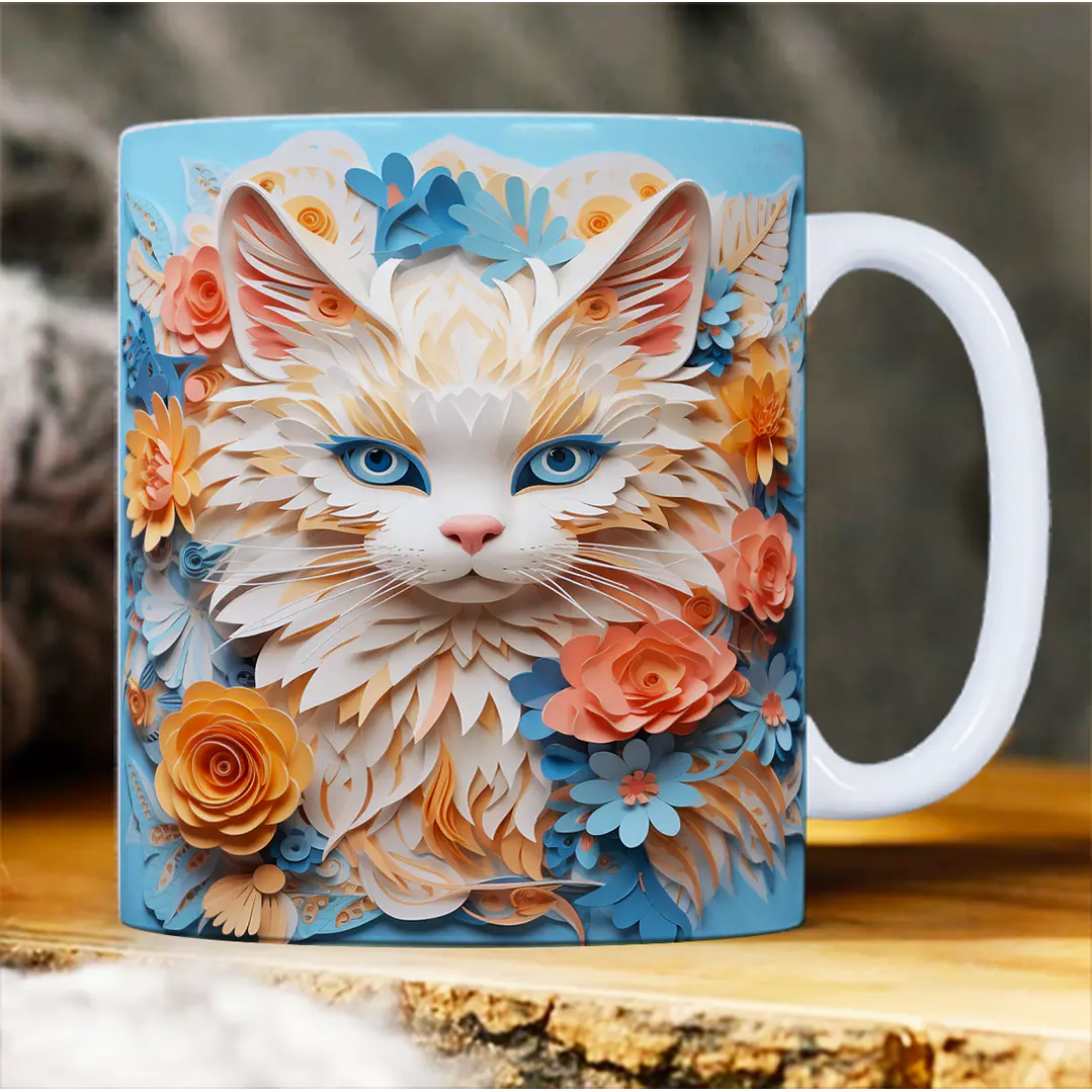 30 Artes para Caneca Animais 3d Arquivo em Jpg 13