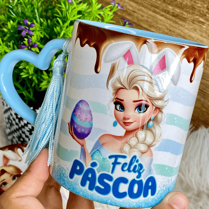 16 Artes para Caneca Páscoa Disney Princesas Arquivo em Png 5