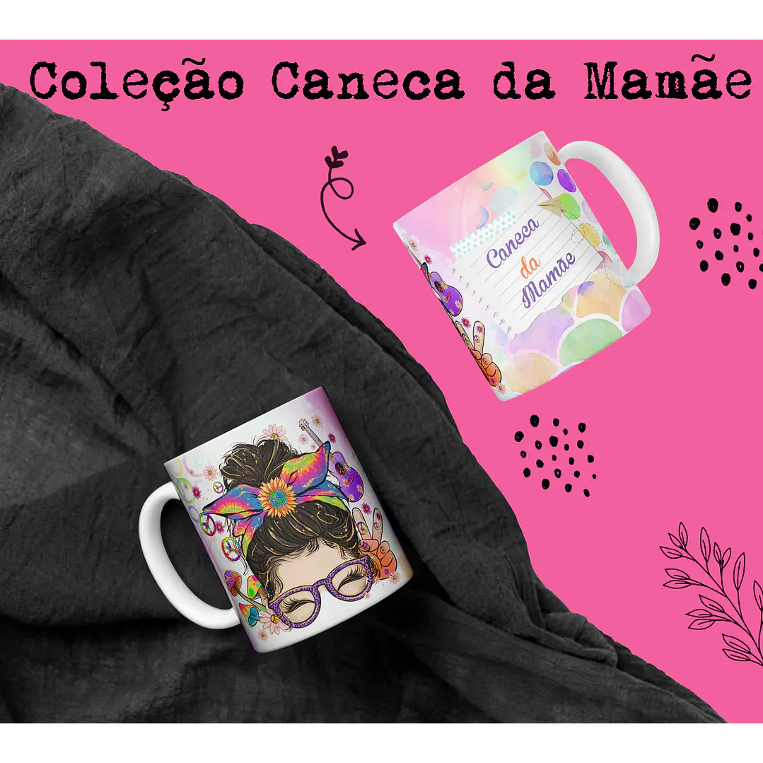 15 Artes Caneca Dia das Mães Arquivo Editável 9