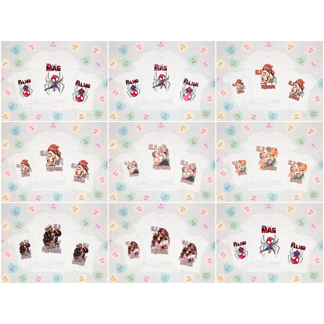 Mega Pack Artes para Camisa Dia das Mães Tal Mãe Tal Filha  7